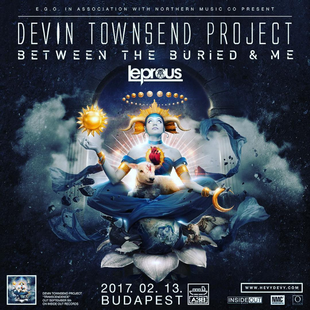 Devin Townsend oldalán tér vissza Budapestre a Between the Buried and Me
