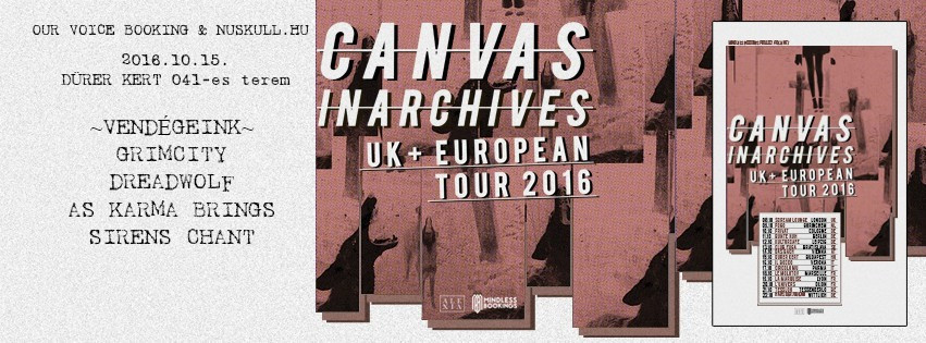 Szombaton éri el a fővárost a Canvas és az In Archives turnéja