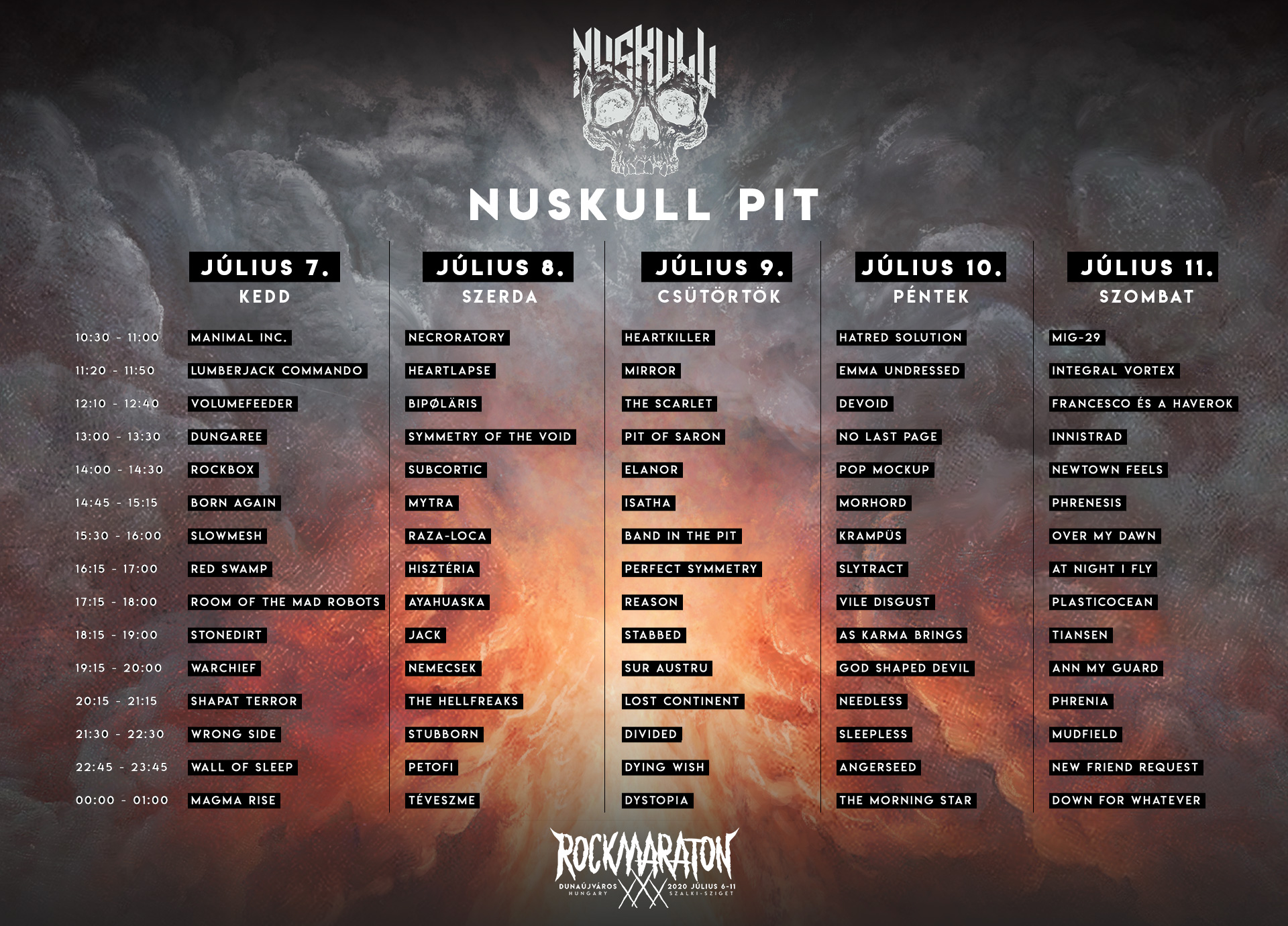 Idén újra NuSkull színpad a Rockmaratonon